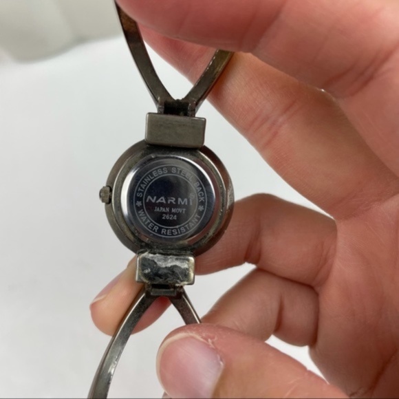 Narmi Silver Stainless Steel Numbers Watch Women - Picture 4 of 7